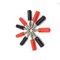 Vente chaude 4mm fiche banane vis lanterne tête sans soudure amplificateur Audio prise bornes en nickel à code couleur