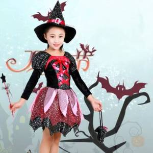 Disfraz de Bruja de Halloween para Niñas, Estilo Anime, con Vestidos - Product Image 4