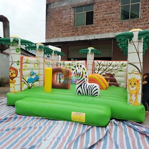 Orient Inflatables เทศกาลป่าม้าลายแบบกำหนดเอง,สวนซาฟารีพองได้กระโดดเด้งสวนป่าเขตร้อนสวนสัตว์ดินแดนแห่งความสุข - Product Image 2