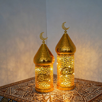 Lanterne LED Ramadan Décoration de table pour la fête de l'Aïd Produits islamiques musulmans