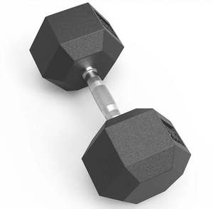 Kauçuk Kaplı Dökme Demir Altıgen Dambıl Seti, Ev Spor Salonu Güç Antrenmanı Egzersiz Ekipmanları Toptan Satış - Product Image 3