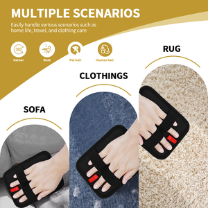 Logo personalizzato per rimozione peli di cane per animali domestici spazzola per guanti in schiuma facile pulizia portatile lunga spazzola per peli di gatto - Product Image 6