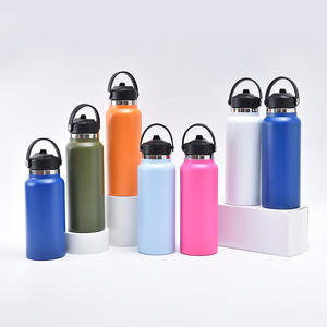 Bouteille d'eau à double compartiment avec compartiment pour collation, bouteille d'eau en acier inoxydable de 40 oz avec rangement pour collation de 7 oz - Product Image 1