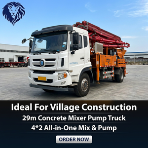 Camion pompe à béton 4x2 <span class=keywords><strong>pour</strong></span> charges lourdes, camion pompe malaxeur intégré, petite pompe à béton à flèche <span class=keywords><strong>pour</strong></span> la construction - Product Image 1