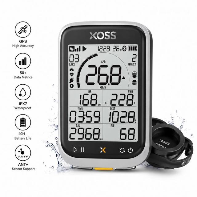 IP67 Waterproof Bicycle GPS Computer 2.8inch Screen Bike Speedometer Odometer for MTB Cycling Cycling Computer