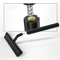 Raclette télescopique à long manche de 12 pouces pour vitres, douches, sols, carrelages, murs et portes coulissantes