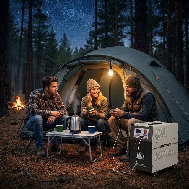 High Capacity 1000W Portable Solar Generator Lithium Battery 220V AC Outlet Portable Power Station for Outdoor Camping