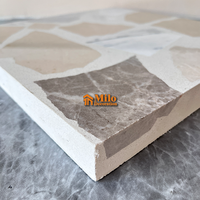 ML-IT006 Carrelage de sol en terrazzo préfabriqué personnalisé en mosaïque de marbre, ciment et résine, poli, affûté, comptoir scellé