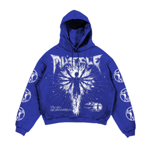 Sweat-shirt à capuche décontracté et ample pour homme, unisexe, avec impression de logo personnalisé, broderie, en gros, épais et uni, pour survêtement - Product Image 1