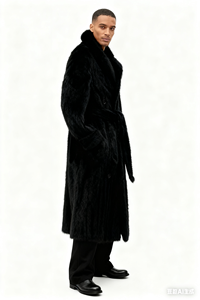 Áo khoác lông chồn cao cấp, dáng dài, ôm body, sang trọng dành cho nam giới, lý tưởng cho giới doanh nhân, và lựa chọn hàng đầu cho mùa Giáng sinh - Product Image 4