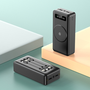 Banco de energía de entrada tipo C Baterías portátiles inalámbricas de <span class=keywords><strong>30000mAh</strong></span> con cables Cargador de batería portátil de <span class=keywords><strong>30000mAh</strong></span> - Product Image 4