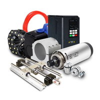 Kit complet de moteur pas à pas équipé d'une broche de machine de gravure CNC et d'un rail de guidage