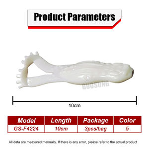 Guosong Offre Spéciale leurres de pêche doux <span class=keywords><strong>grenouille</strong></span> artificielle <span class=keywords><strong>grenouille</strong></span> flottant appâts de pêche souples 10cm 11g <span class=keywords><strong>brochet</strong></span> musqué basse leurres de pêche - Product Image 4