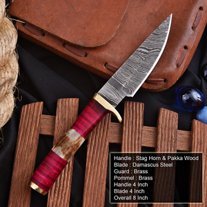 Cuchillo de Caza de Acero Inoxidable de Alta Calidad con Punta Caída, Mango de Madera Natural, para Camping y Bushcraft, Profesional, con 3 Años de Garantía - Product Image 6