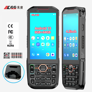 Android13 Robuster Handheld-PDA 4,<span class=keywords><strong>2</strong></span> Zoll Computer Wi-Fi 4G1D2D QR RFID NFC Drahtloser <span class=keywords><strong>Barcode</strong></span>-<span class=keywords><strong>Scanner</strong></span> für Inventur Industrielle Nutzung - Product Image 1