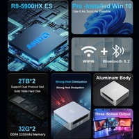 Mini PC Topton AMD R9 5900HX ES R5 5500U ES Mini ordinateur de bureau DDR4 NVMe SSD Mini PC Gamer Ordinateur de bureau 3x4K HTPC WiFi6