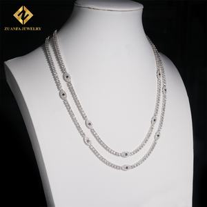 Collar de Tenis con Diseño de Ojos, Joyería de Plata de Ley 925 de Alta Calidad con Diamantes de Moissanita, Cadena de Tenis de 3 mm - Product Image 3