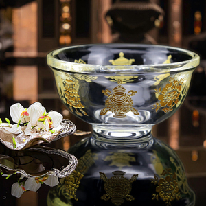 Kit de huit tasses bouddhistes, <span class=keywords><strong>tibétain</strong></span>, alimentation en eau, bol vénitien, en cristal, pour bouddha saint, bon marché - Product Image 5