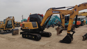 Vente chaude : Excavatrice Sany SY55 d'occasion avec grappin rotatif hydraulique pour <span class=keywords><strong>la</strong></span> préhension du bois, des roches ou des débris - Product Image 1