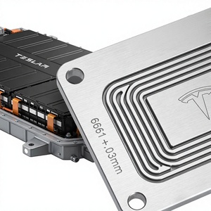 Plaque de refroidissement de batterie EV en aluminium usinée CNC par électroérosion à fil – Tolérance 0,03 mm – Compatible Tesla Model 3/Y <span class=keywords><strong>Ford</strong></span> F-150 Lightning - Product Image 1