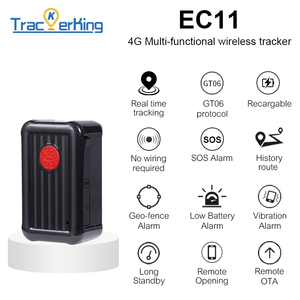 Dispositivo de Rastreo Mini 4G EC11, Rastreador GPS Personal Magnético Inalámbrico, Alarma SOS, Larga Duración de Batería, Localizador GPS para Camiones en Tiempo Real - Product Image 2