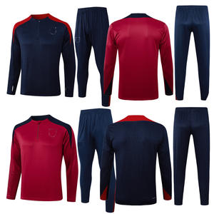 Оптовые комплекты мужских футбольных форм с длинным рукавом для тренировок национальных сборных, 100% полиэстер, антибактериальные, высококачественные - Product Image 1