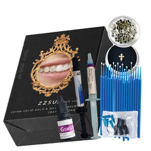 Kit Profesional de Gemas Dentales con Resina Fluida, Dijes de Oro de Lujo de 8K y Juego de Joyería de Cristal al por Mayor - Product Image 1