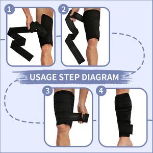 マッサージ、ボディエクササイズ、ボディービル用プラスチックスパイク付き高品質指圧マット脚ラップマッサージセット - Product Image 4