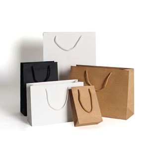 LH Wholesale Cheap Biodegradable Recyclable Kraft Paper Bags with Custom Logo and Screen Printing for Food Service - Product Image 1