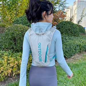 Chaleco de Hidratación Reflectante Ligero Personalizado con Cierre de Cremallera, Secado Rápido, Transpirable, de Poliéster, para Correr al Aire Libre, Nuevo y a la Moda - Product Image 3