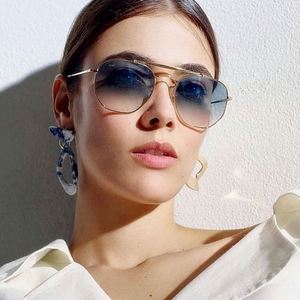 Newest Trendy Retro Men <b>Sunglasses</b> Driving UV400 Metal Frame Women Gradient Lens <b>Sunglasses</b> 2020 - Product Image 1