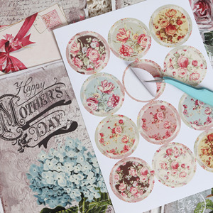 JAI IMAN, 64 piezas, incluye sobre, flor Vintage gruesa, regalos escribibles, juego de postales, tarjetas de <span class=keywords><strong>cumpleaños</strong></span> de bendición DIY para <span class=keywords><strong>manualidades</strong></span> - Product Image 4