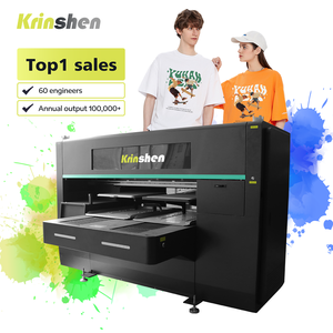 Krinshen Imprimante DTG automatique Machine d'impression de t-shirts Imprimante DTG Machine Imprimante vêtements Machine DTG taille deux têtes bricolage rapide - Product Image 1