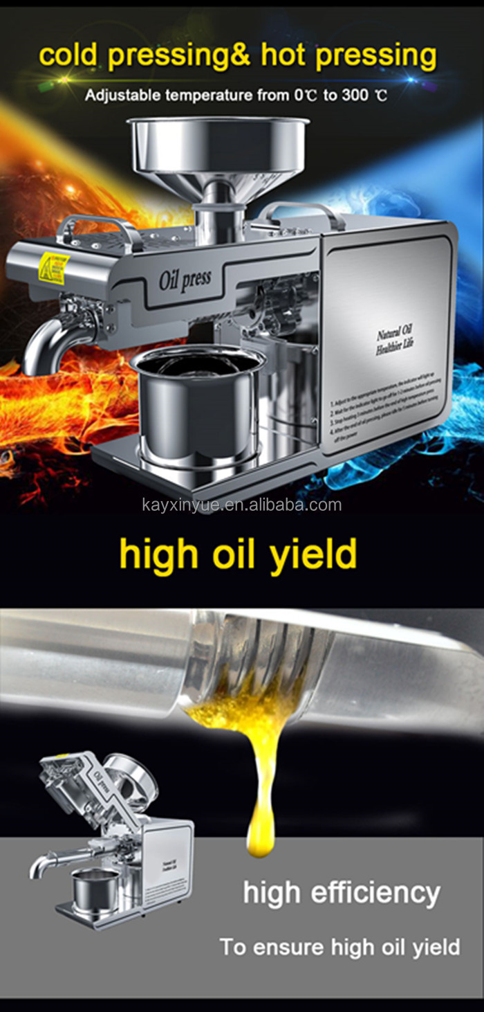 Groundnut oil extraction machine price and black seed oil press machine for sale
