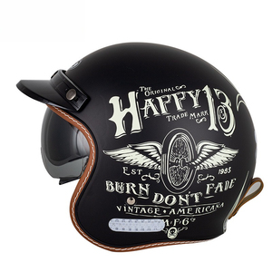 Nuevo <span class=keywords><strong>Casco</strong></span> de Motocicleta Eléctrica, Estilo Retro Tres Cuartos, Estándar 3C, Seguro y Duradero - Product Image 1