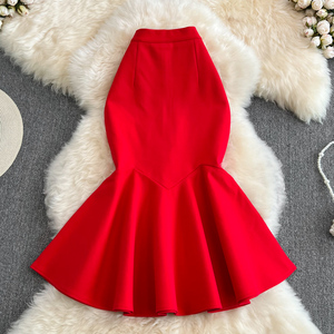 strapless open back dress Red Baseball Mustache Skater Dress main image 0