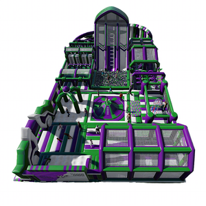 出厂价定制商业游乐场儿童户外蹦床巨型运动游戏障碍场充气城堡 - Product Image 1