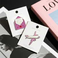 Stock en gros rose Girly métal broche Badges INS-Style mode élément émail téléphone autocollants pull veste broches décor personnalisé