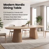 Table à manger extensible scandinave en placage réglable, style moderne et luxueux, pour hôtels et usage domestique, fournisseur en gros de meubles en Chine