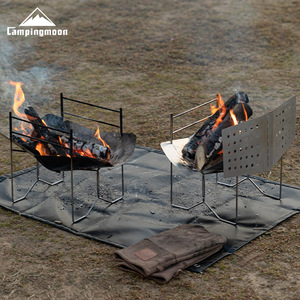 Paravent pliable en acier inoxydable <span class=keywords><strong>Colman</strong></span> SOLO-D Solo A4 avec protection contre le vent et les flammes pour le camping et les pique-niques - Product Image 2