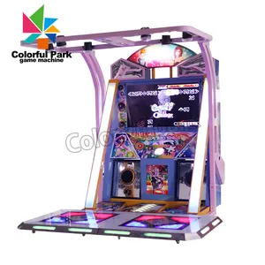 Indoor wholesale cheap electronic children coin operated machine game revolution arcade music and video pump it up dance machine