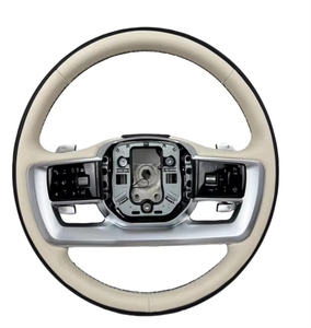 Volant personnalisé de haute qualité <span class=keywords><strong>marron</strong></span> + noir pour <span class=keywords><strong>Range</strong></span> <span class=keywords><strong>Rover</strong></span> Vogue 2023+ Accessoires intérieurs pour volant - Product Image 5