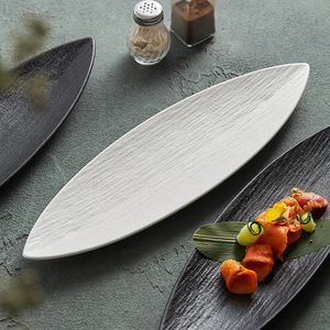 <span class=keywords><strong>Assiette</strong></span> à <span class=keywords><strong>dessert</strong></span> en porcelaine en forme de feuille, compatible micro-ondes, design minimaliste japonais, origine Chine, luxe léger, <span class=keywords><strong>assiette</strong></span> de restaurant - Product Image 3