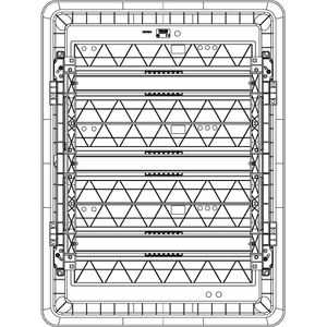 Panel de interruptores empotrado Vimar V53154 de 2 módulos, plástico, IP40, fácil instalación - Product Image 3