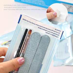 Sacs de désinfection des ongles jetables de qualité médicale, sacs de stérilisation auto-scellants pour limes à ongles et embouts de perceuse, emballés en boîte - Product Image 3