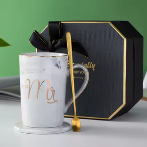 Juego de regalo de taza de cerveza de cerámica individual o <span class=keywords><strong>doble</strong></span> térmica personalizada para Año Nuevo o cumpleaños muestra tu amor - Product Image 3