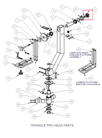 Bouton de réglage inclinable Jimmy Jib avec rondelle pour tête Triangle Pro/Legacy