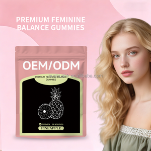 Gummies Probiotiques Premium à l'Ananas pour l'Équilibre du pH Féminin, 60 Unités, Soutien à la Santé des Femmes, Complément Alimentaire Faible en Sucre - Product Image 2