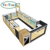 Shopping mall kiosk telefon Racks Glas Handy zubehör Display Schrank Ständer Zähler Schmuck Handy reparatur Schaufenster