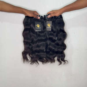Cheveux indiens bruts non traités, ondulés, avec cuticules alignées, Fournisseurs de cheveux humains brésiliens, Lots de cheveux ondulés non traités - Product Image 2